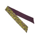 Multicolor Two-Sided Lena Silk Ponytail Scarf