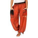 Orange Tie-Dye Harem Pants